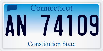 CT license plate AN74109