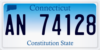 CT license plate AN74128