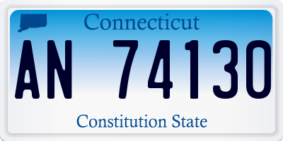 CT license plate AN74130