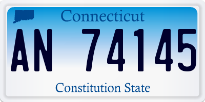 CT license plate AN74145
