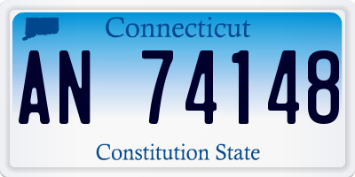 CT license plate AN74148