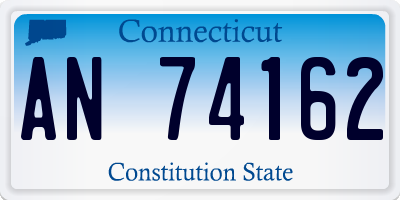 CT license plate AN74162