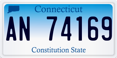 CT license plate AN74169