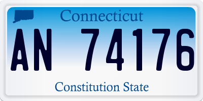 CT license plate AN74176