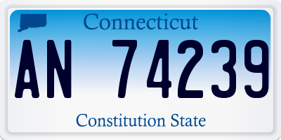 CT license plate AN74239