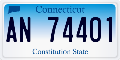CT license plate AN74401