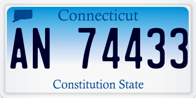 CT license plate AN74433
