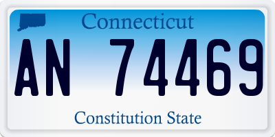 CT license plate AN74469
