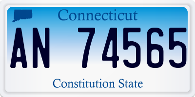 CT license plate AN74565
