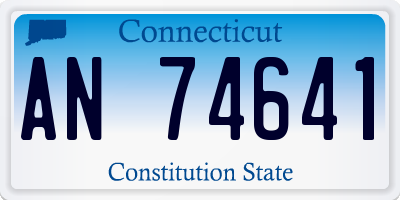 CT license plate AN74641