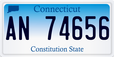 CT license plate AN74656