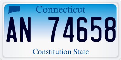 CT license plate AN74658