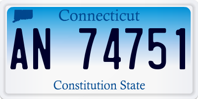 CT license plate AN74751