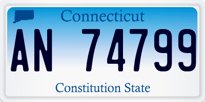 CT license plate AN74799