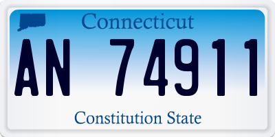 CT license plate AN74911