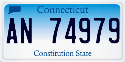 CT license plate AN74979