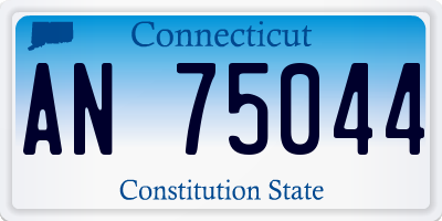 CT license plate AN75044