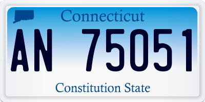 CT license plate AN75051