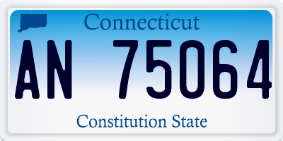 CT license plate AN75064