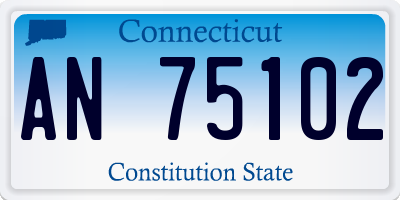 CT license plate AN75102