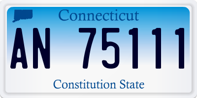 CT license plate AN75111