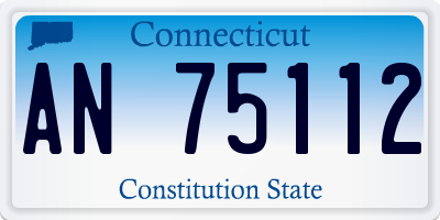 CT license plate AN75112