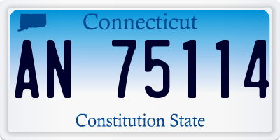 CT license plate AN75114