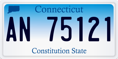 CT license plate AN75121