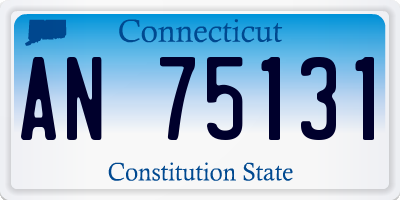CT license plate AN75131