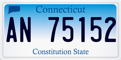 CT license plate AN75152