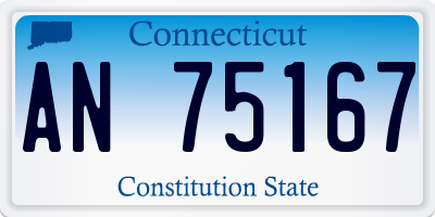 CT license plate AN75167