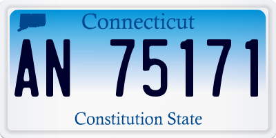 CT license plate AN75171