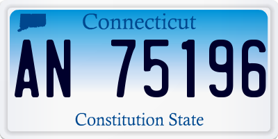 CT license plate AN75196
