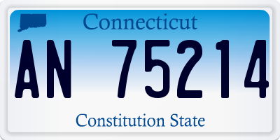 CT license plate AN75214