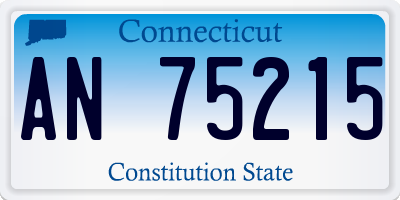 CT license plate AN75215