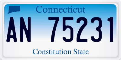CT license plate AN75231