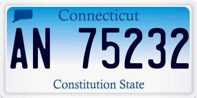 CT license plate AN75232