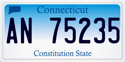 CT license plate AN75235
