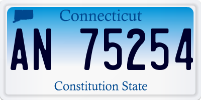 CT license plate AN75254