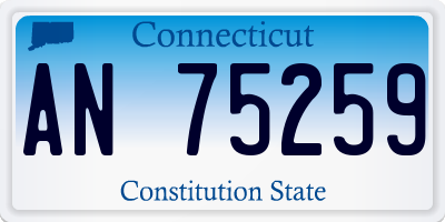 CT license plate AN75259