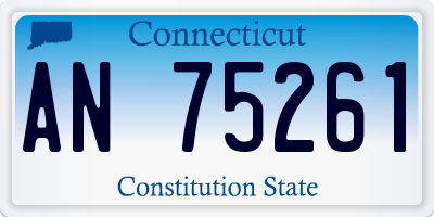 CT license plate AN75261