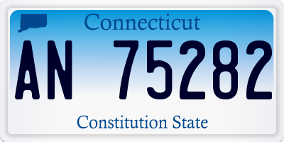 CT license plate AN75282