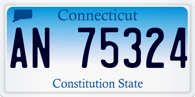 CT license plate AN75324