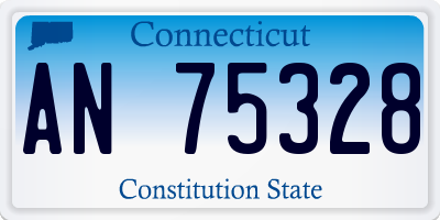 CT license plate AN75328