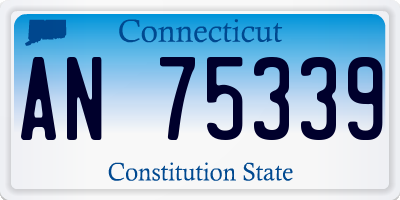CT license plate AN75339