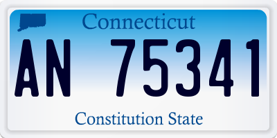 CT license plate AN75341