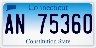 CT license plate AN75360