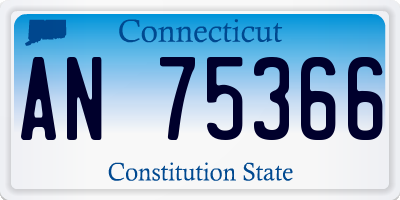 CT license plate AN75366