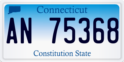 CT license plate AN75368