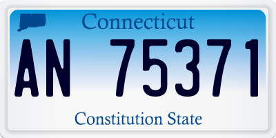 CT license plate AN75371